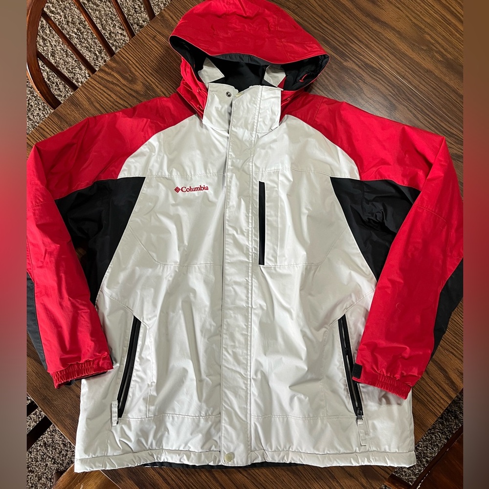 Columbia Red and White Jacket
